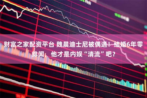 财富之家配资平台 魏晨迪士尼被偶遇！结婚6年零绯闻，他才是内娱“清流”吧？